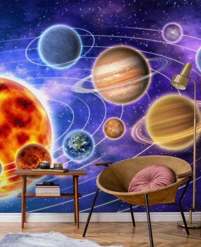 Mural de pared Planetas en órbita