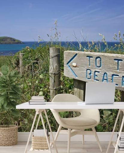 Fondo de pantalla Signo a la playa