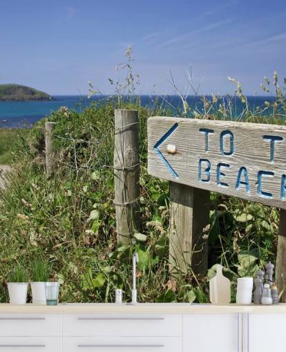 Log til stranden Wallpaper