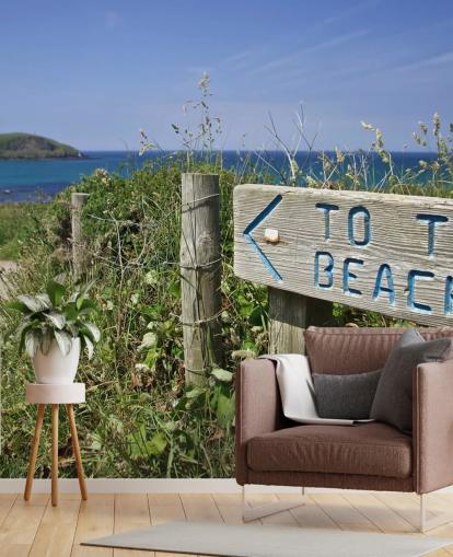 Sign to the Beach Wallpaper