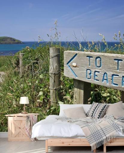 Carta da parati Sign to the Beach