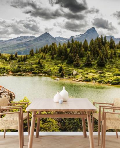 Lake and Mountain Wall Mural
