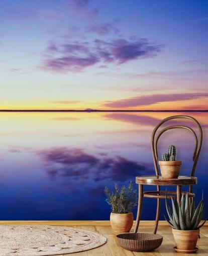 Blue and Pink Sunrise Wallpaper