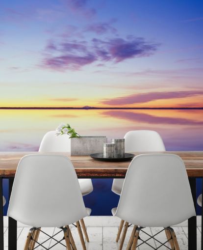 Blue and Pink Sunrise Wallpaper