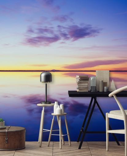 Blue and Pink Sunrise Wallpaper