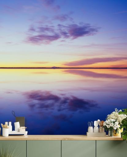 Blue and Pink Sunrise Wallpaper