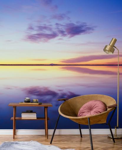 Blue and Pink Sunrise Wallpaper