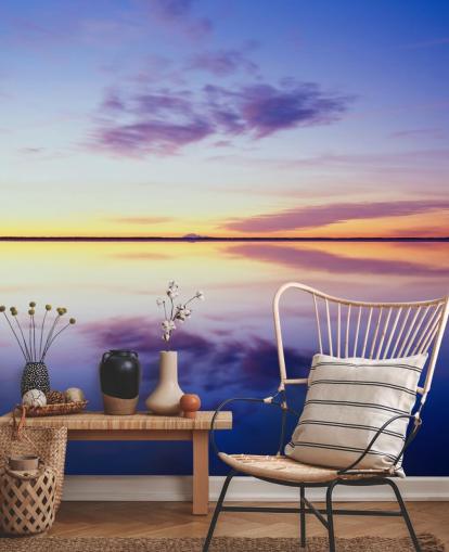 Blue and Pink Sunrise Wallpaper