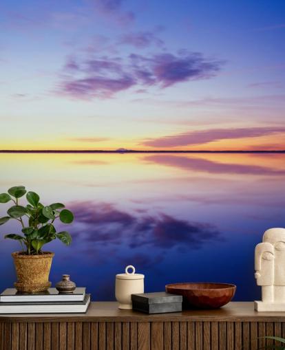 Blue and Pink Sunrise Wallpaper