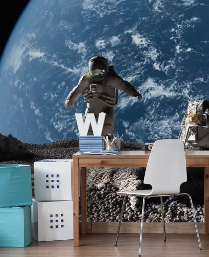 tilpasset astronaut tapetmaleri kalt The Astronaut for barnas soverom tilpasset astronaut tapetmaleri kalt The Astronaut for barnas soverom