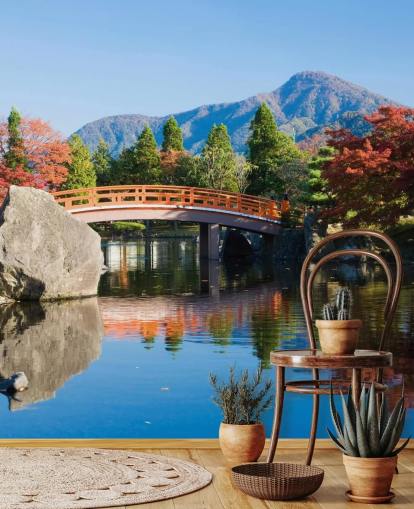 oriental style garden wallpaper oriental style garden wallpaper