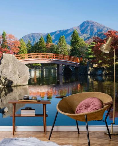 papel tapiz de jardín de estilo oriental