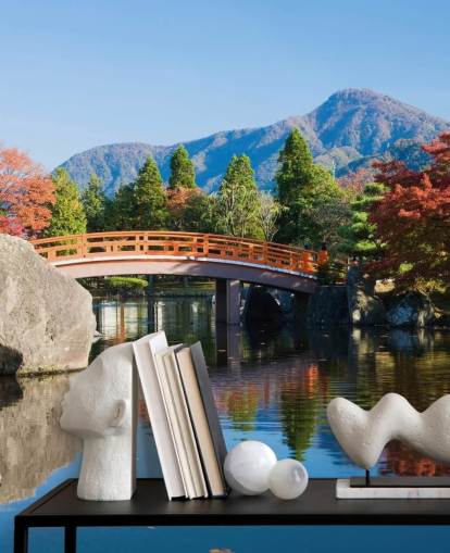 papier peint de jardin de style oriental