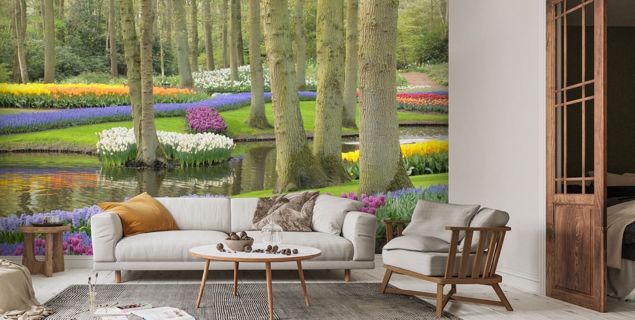 Décoration murale des jardins de Keukenhof | Wallsauce FR