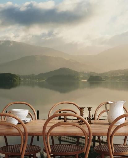 Papier peint Misty Lake