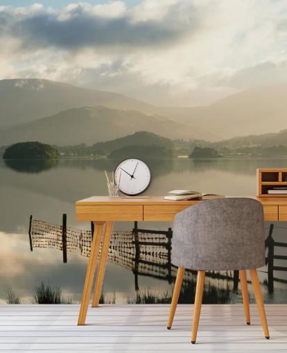 Misty Lake Wallpaper