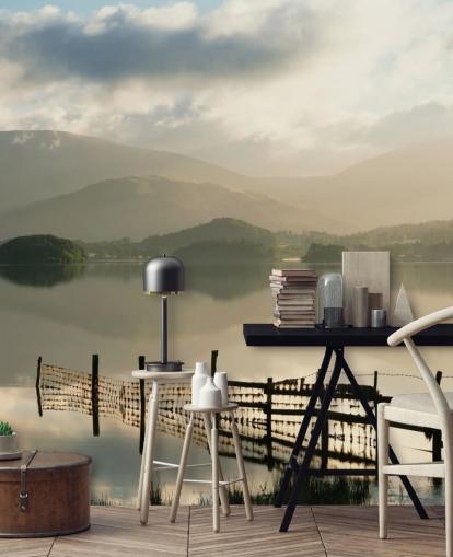 Misty Lake Wallpaper