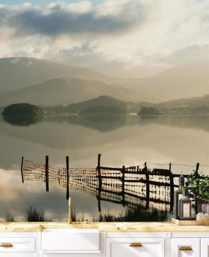 Carta da parati Misty Lake