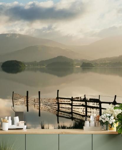 Papier peint Misty Lake