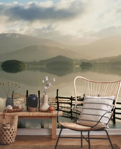 Papier peint Misty Lake Papier peint Misty Lake