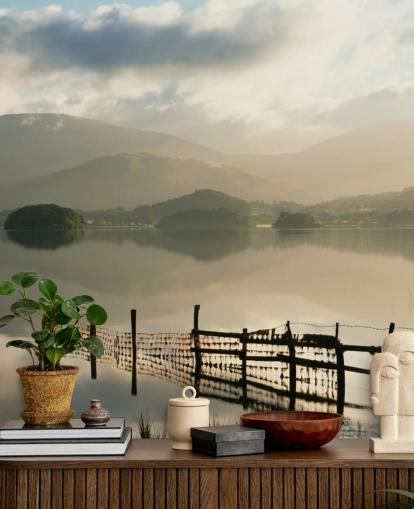 Fondo de pantalla de Misty Lake Fondo de pantalla de Misty Lake