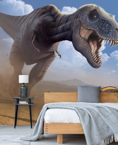 Tyrannosaurus Rex Lunch Wall Mural Wallpaper Tyrannosaurus Rex Lunch Wall Mural Wallpaper
