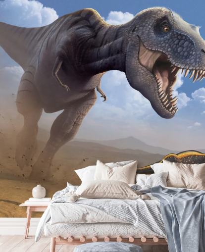 Tyrannosaurus Rex Lunch Wall Mural Wallpaper