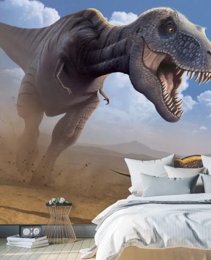 Tyrannosaurus Rex Lunch Wall Mural Wallpaper