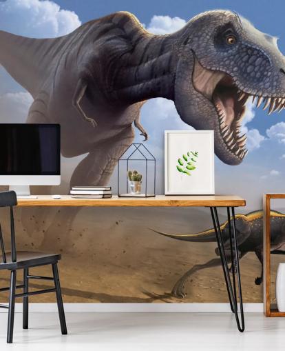 Papel pintado Tyrannosaurus Rex Lunch Papel pintado Tyrannosaurus Rex Lunch