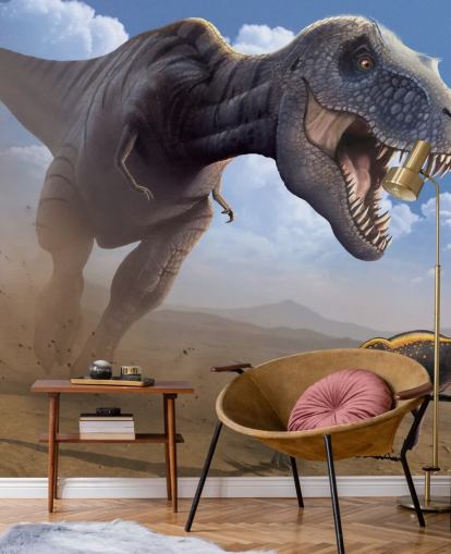 Tyrannosaurus Rex Lunch Wall Mural Wallpaper