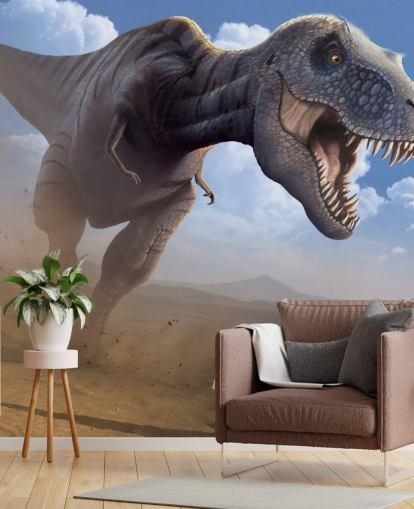 Tyrannosaurus Rex Lunch Wall Mural Wallpaper