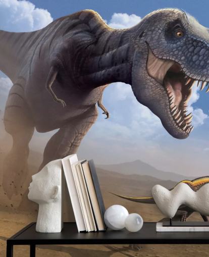 Tyrannosaurus Rex Lunch Wall Mural Wallpaper