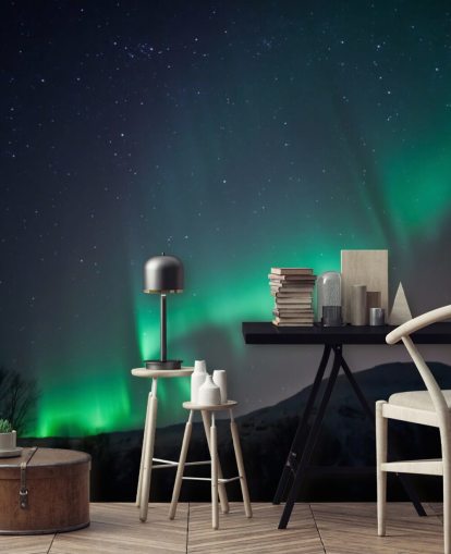 Décoration murale Ciel Nuits Vertes et Bleues