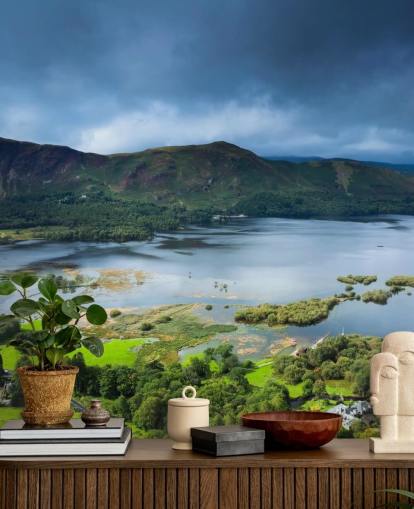 Lake and Green Countryside Wallpaper Lake and Green Countryside Wallpaper