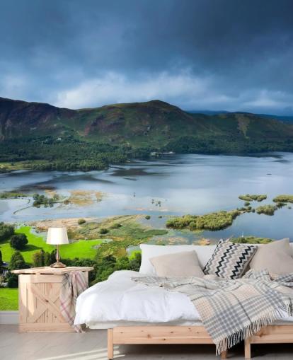 Lake and Green Countryside Wallpaper Lake and Green Countryside Wallpaper