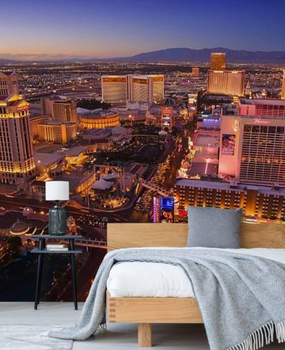 customizable las vegas wallpaper mural called Vegas at Night customizable las vegas wallpaper mural called Vegas at Night