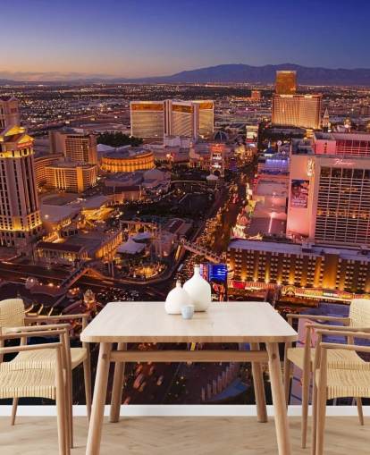 customizable las vegas wallpaper mural called Vegas at Night