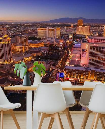customizable las vegas wallpaper mural called Vegas at Night