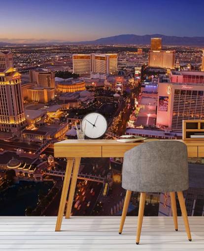 customizable las vegas wallpaper mural called Vegas at Night