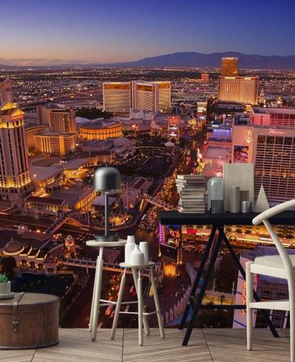 customizable las vegas wallpaper mural called Vegas at Night