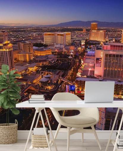 customisable las vegas wallpaper mural called Vegas at Night