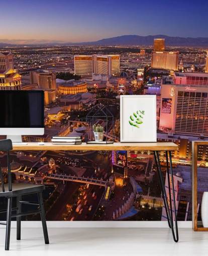 customizable las vegas wallpaper mural called Vegas at Night
