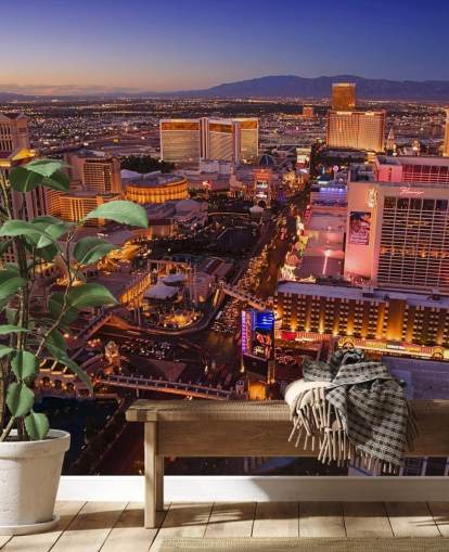customizable las vegas wallpaper mural called Vegas at Night