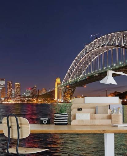 lit up sydney bridge at night wallpaper lit up sydney bridge at night wallpaper