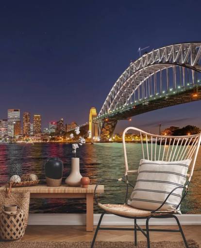 lyser op sydney bro natten tapet