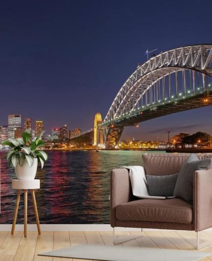 lyser opp sydney bro om natten tapet lyser opp sydney bro om natten tapet
