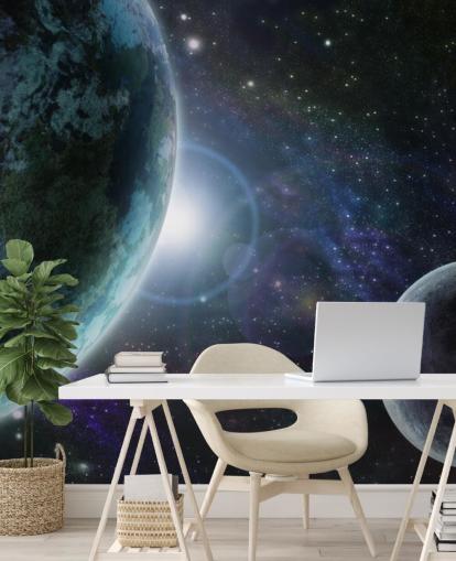 Fondo de pantalla Planeta Tierra azul en el espacio exterior