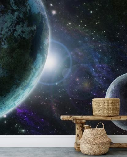 Carta da parati Blue Planet Earth in Outer Space