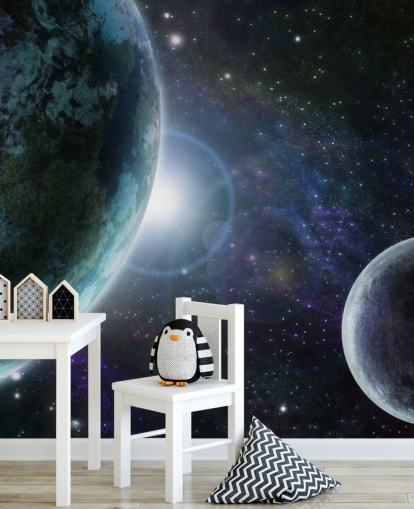 Carta da parati Blue Planet Earth in Outer Space