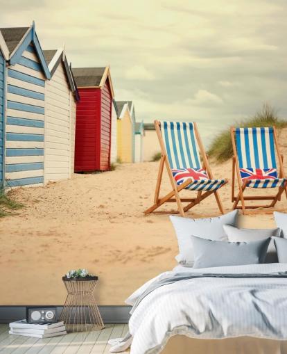 Ligstoelen Behang Muurschildering